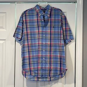 Mens Button Down Short Sleeve
